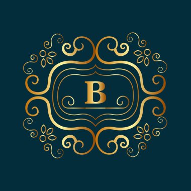 Monogram arka plan tasarım