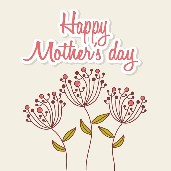 Happy Mothers design giorno — Vettoriale Stock