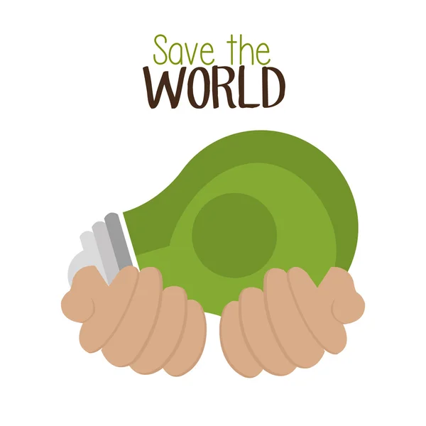 Save the planet design — Stock Vector