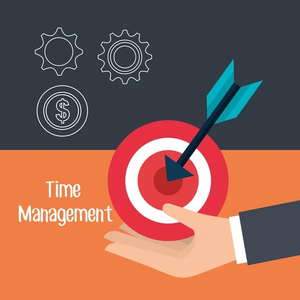 Time management design — Stock Vector