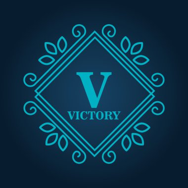 Monogram arka plan tasarım