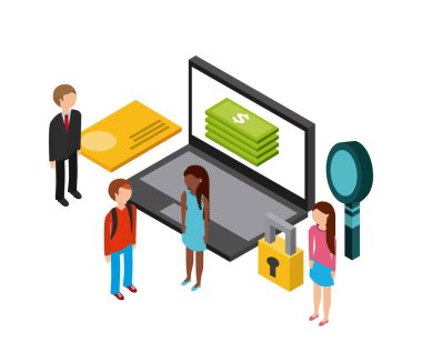 izometrik ofis tasarım