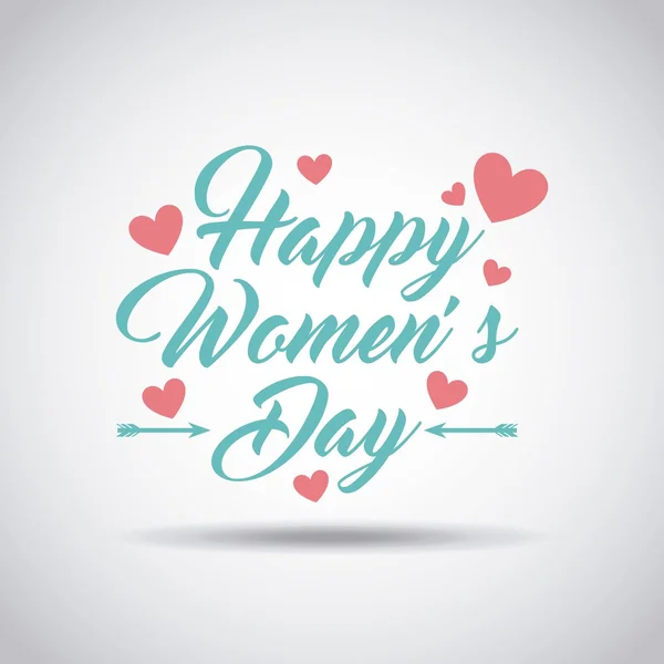 Happy womens day design — Stock Vector