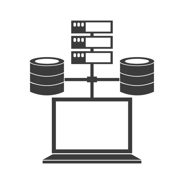 Conception de stockage de données — Image vectorielle