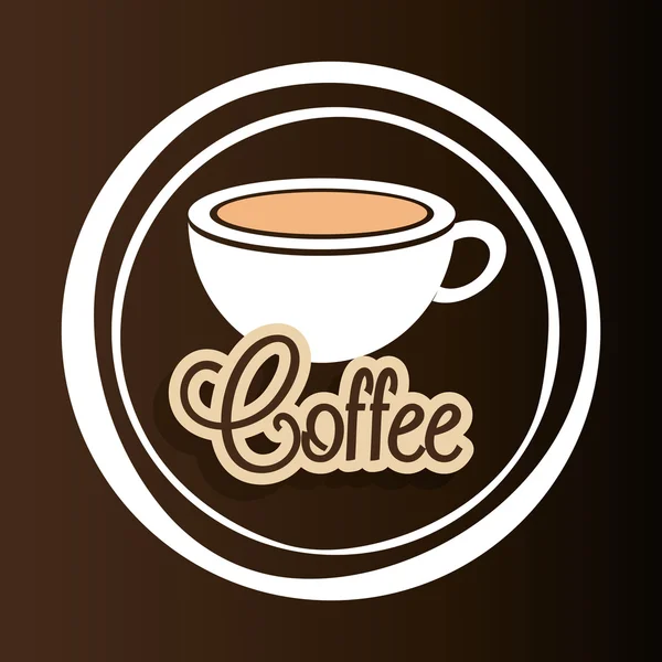 Design de café delicioso —  Vetores de Stock