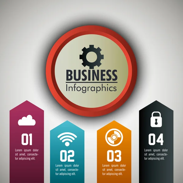 Business infographic design — Stock vektor