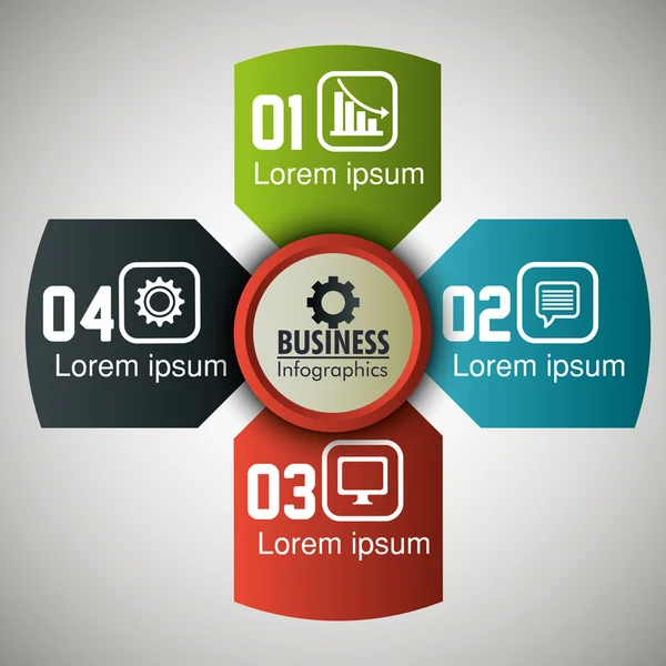 Design de infográfico de negócios —  Vetores de Stock