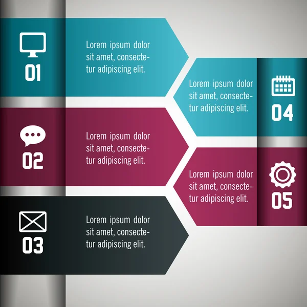 Iş Infographic tasarım — Stok Vektör