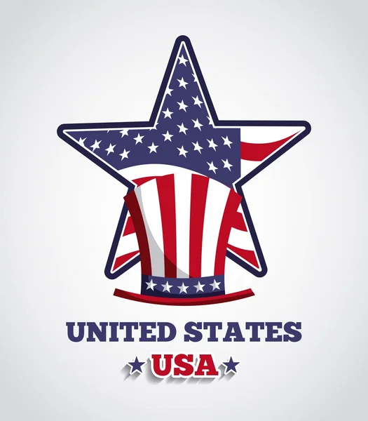 Usa emblem design — Stock Vector