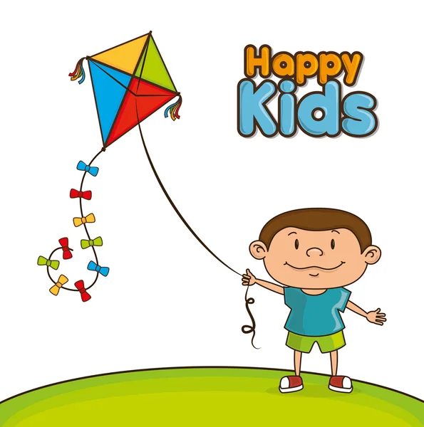 Happy kids design — Stock Vector