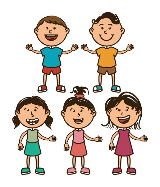 Design per bambini felici — Vettoriale Stock