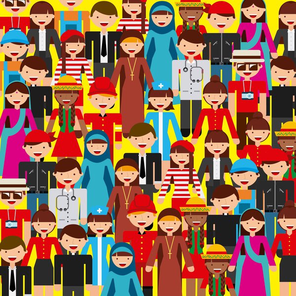 разнообразие людей дизайн
