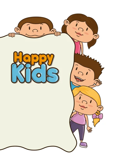 Happy kids design — Stock Vector