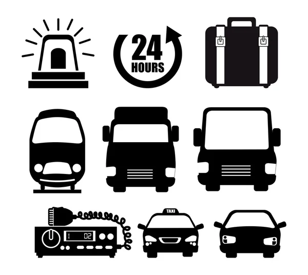 Conception de services de transport — Image vectorielle