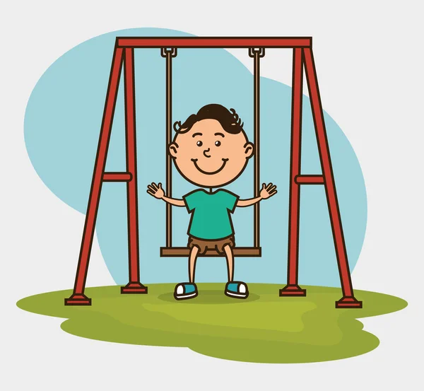 Glückliche Kinder gestalten — Stockvektor