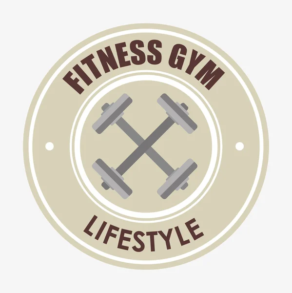 Design de style de vie fitness — Image vectorielle