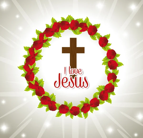 Jesus christ design — Stock Vector