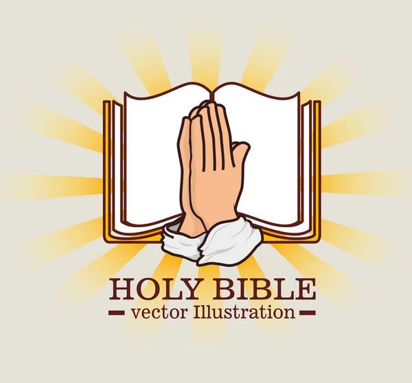 Holy bible design — Stock Vector