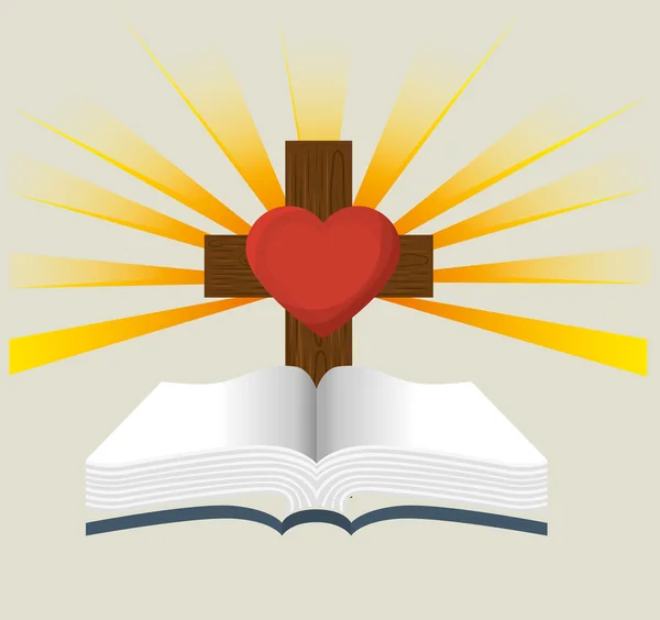 Holy bible design — Stock Vector