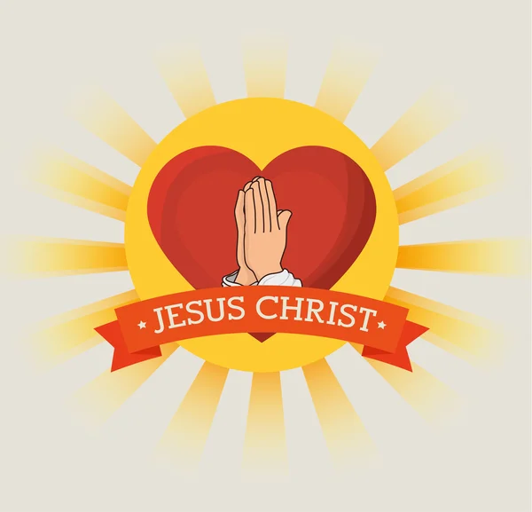 Jezus Christus ontwerp — Stockvector