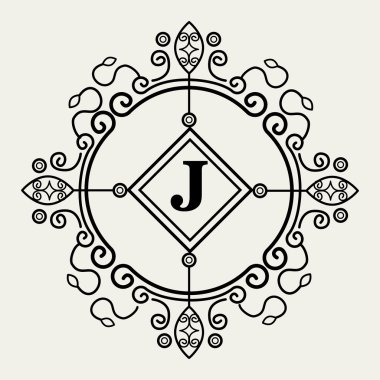 Monogram arka plan tasarım