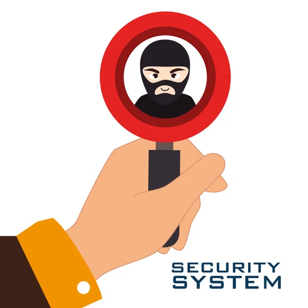 Diseño del sistema de seguridad — Vector de stock