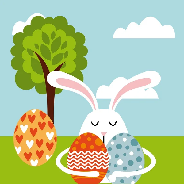 Happy easter design — Stock Vector