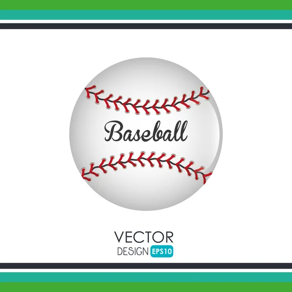 Baseball ikona designu — Wektor stockowy