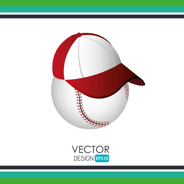 Baseball ikona designu — Wektor stockowy