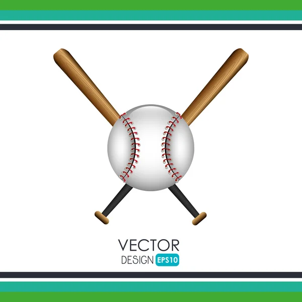 Icône de baseball design — Image vectorielle
