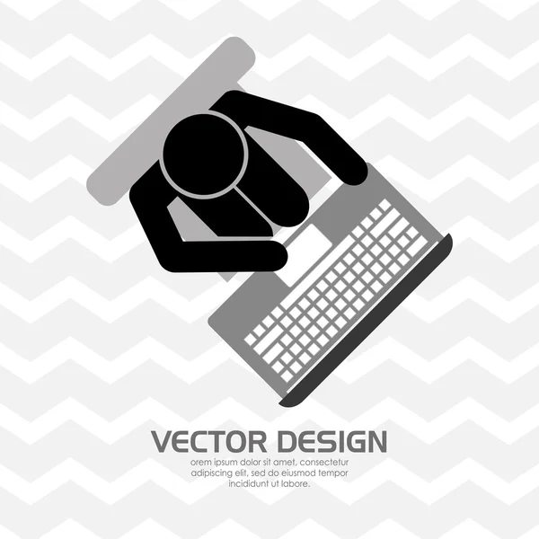 Diseño del perfil de usuario — Vector de stock