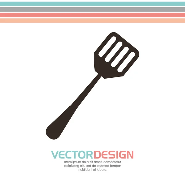 Grill ikon tervezés — Stock Vector