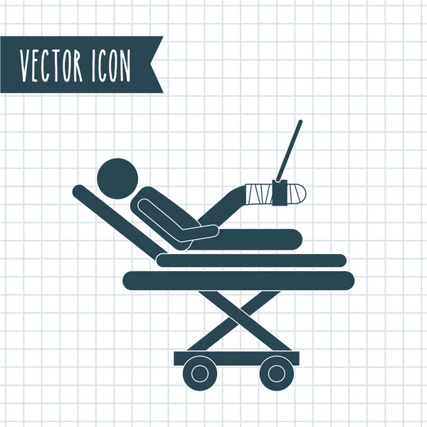 Soins médicaux icône conception — Image vectorielle