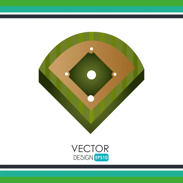 Baseball icon design — Stock Vector