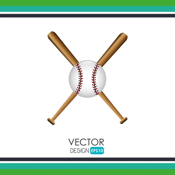 Baseball ikona designu — Wektor stockowy