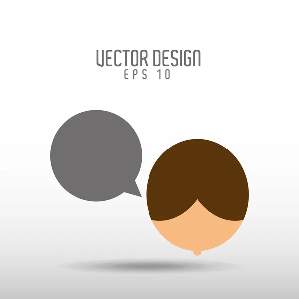 Design del profilo utente — Vettoriale Stock