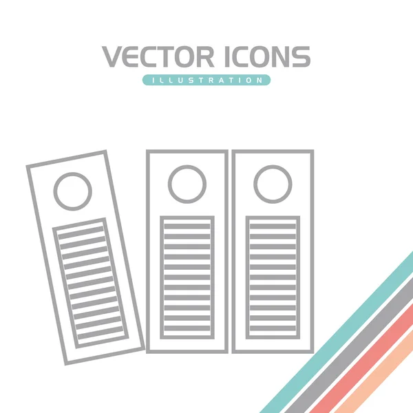 Diseño de iconos de oficina y negocios — Vector de stock