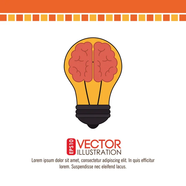 Bombilla diseño de luz — Vector de stock
