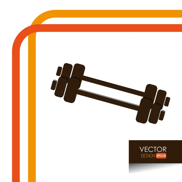 Diseño de icono de fitness — Vector de stock