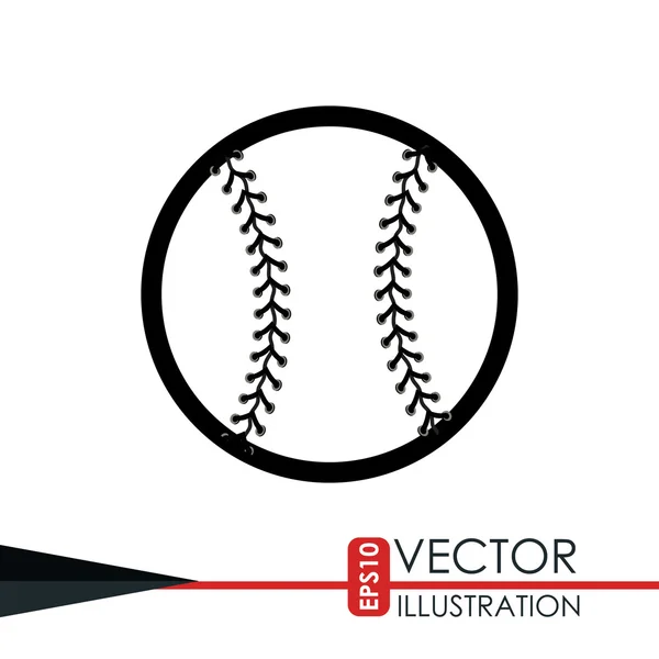 Icône de baseball design — Image vectorielle