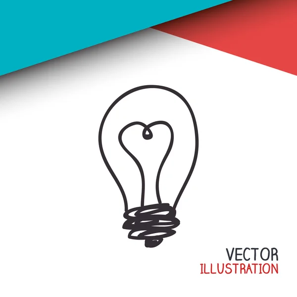 Žárovky světelný design — Stockový vektor