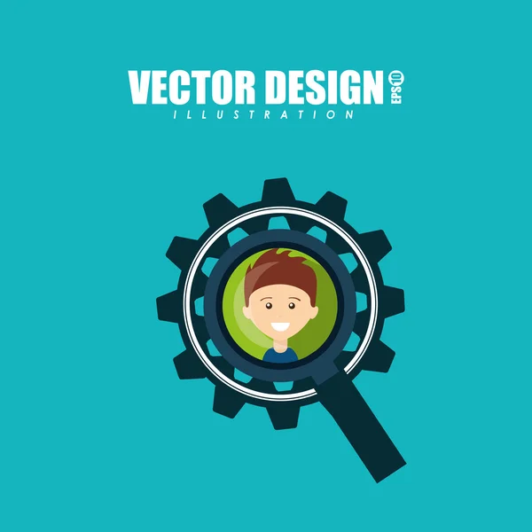 Användarens profil design — Stock vektor