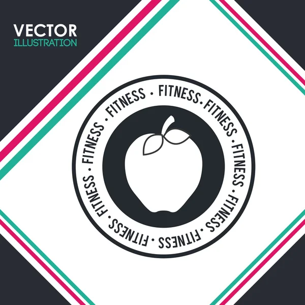 Fitness icon design — Stock Vector