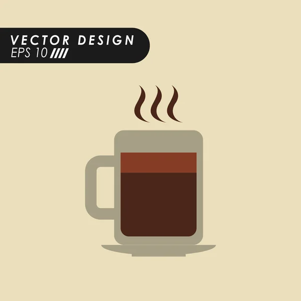 Delicioso diseño de café — Vector de stock