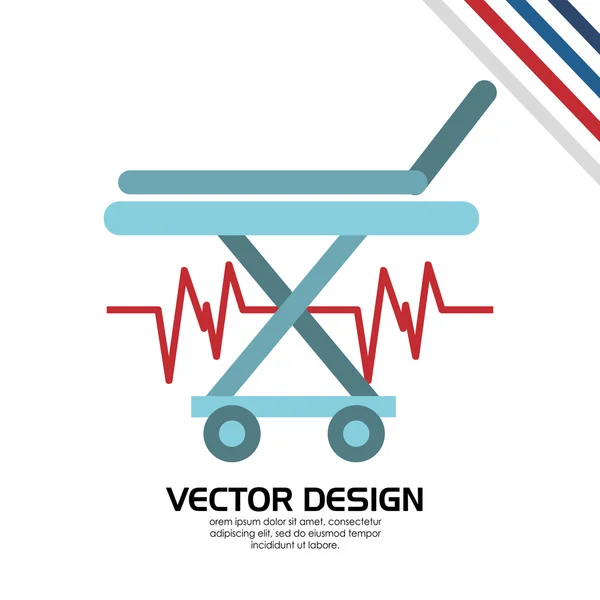 Diseño de atención médica — Vector de stock