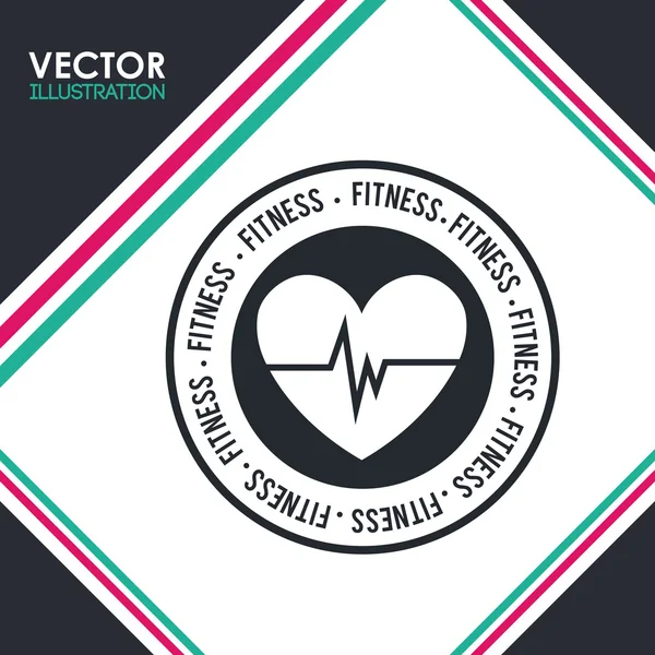 Icône de fitness design — Image vectorielle