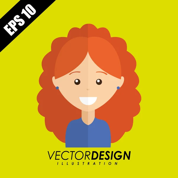 Diseño del perfil de usuario — Vector de stock