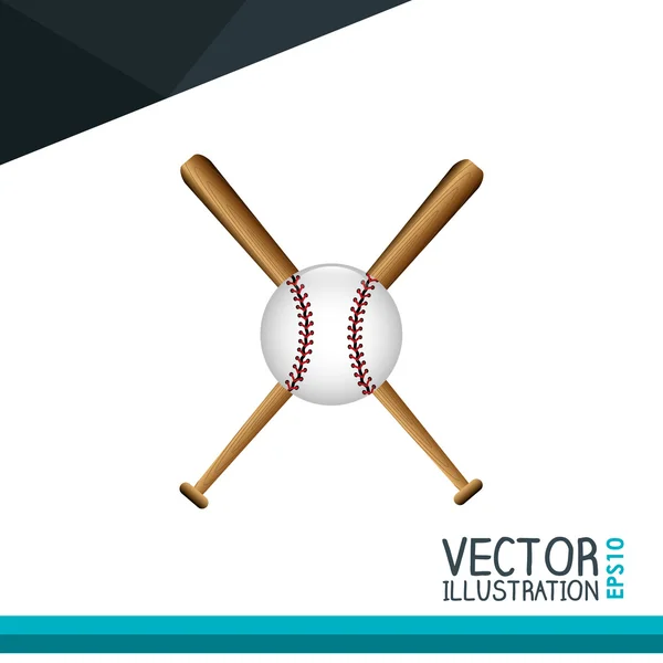 Diseño icono de béisbol — Vector de stock