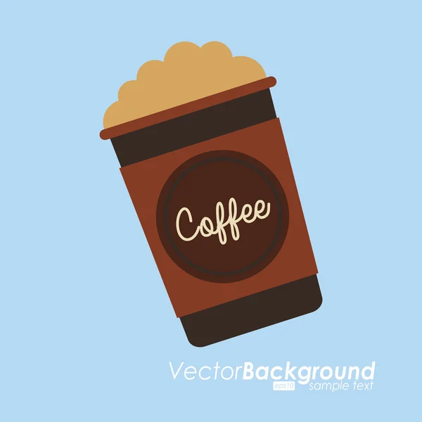 Design de café delicioso — Vetor de Stock