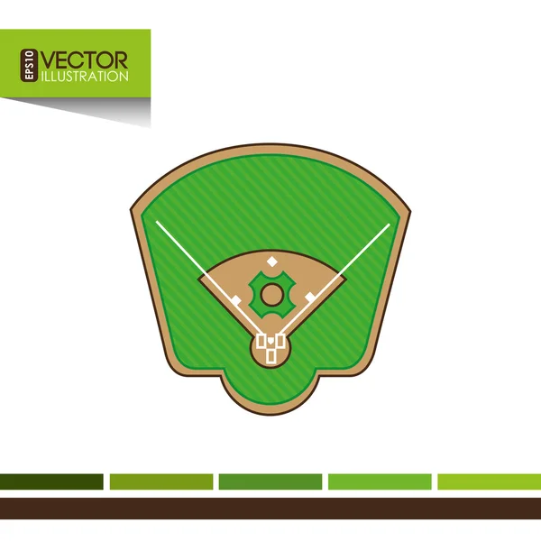Icon дизайн бейсбол — стоковий вектор